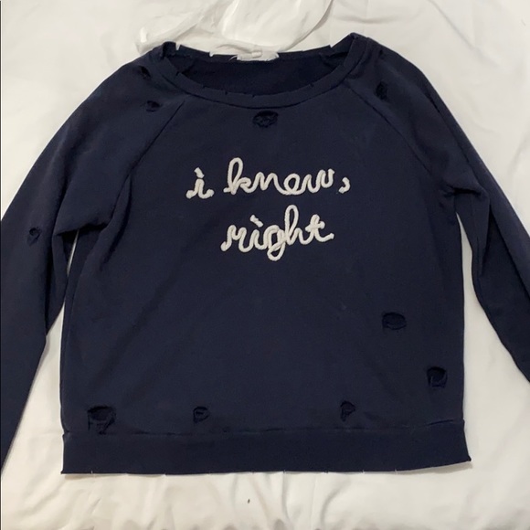 Honey Punch Tops - Honey Punch Women Sweater Distressed Long Sleeves